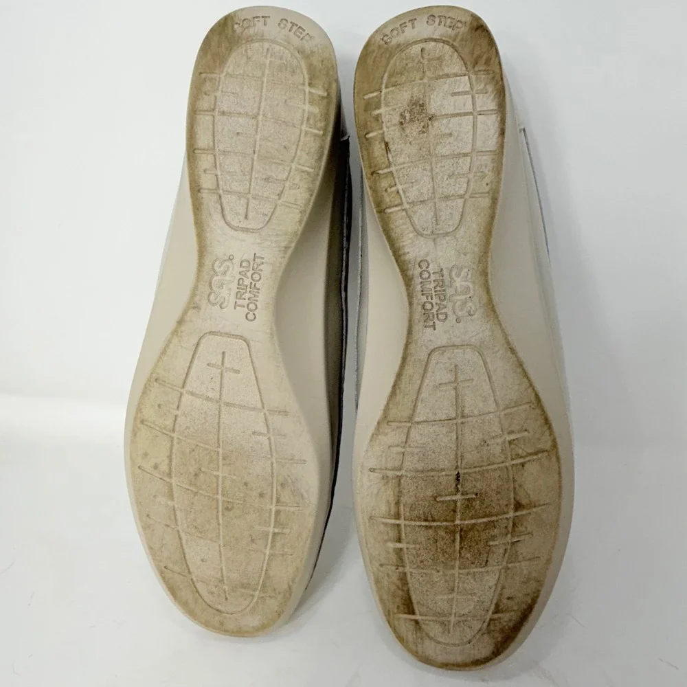SAS Siesta Womens 12 N Bone Leather Walking Shoes Tripad Comfort 2889604 USA
